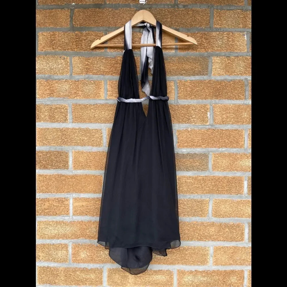 Black Halo halter babydoll dress size small